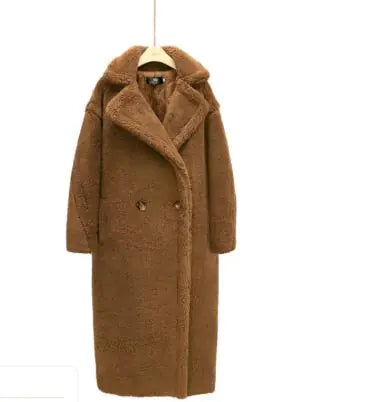 Manteau Long en Cachemire d'Agneau pour l'Hiver