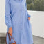 Long Sleeve Solid Color Cardigan and Skirt Set for Women
