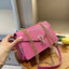Bolso Mensajero de Cuero PU con Detalle de Cadena de Lujo
