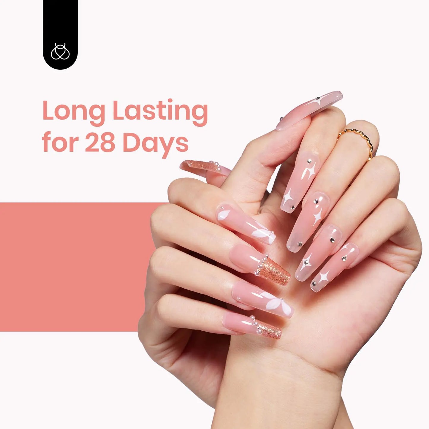Beetles Nude Pink Gel Nail Polish - 15ml Translucent Color