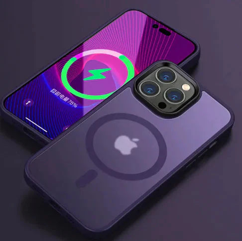 Funda de carga inalámbrica magnética de lujo para iPhone