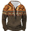 Retro Long-Sleeve Zipper Sweater for Men
