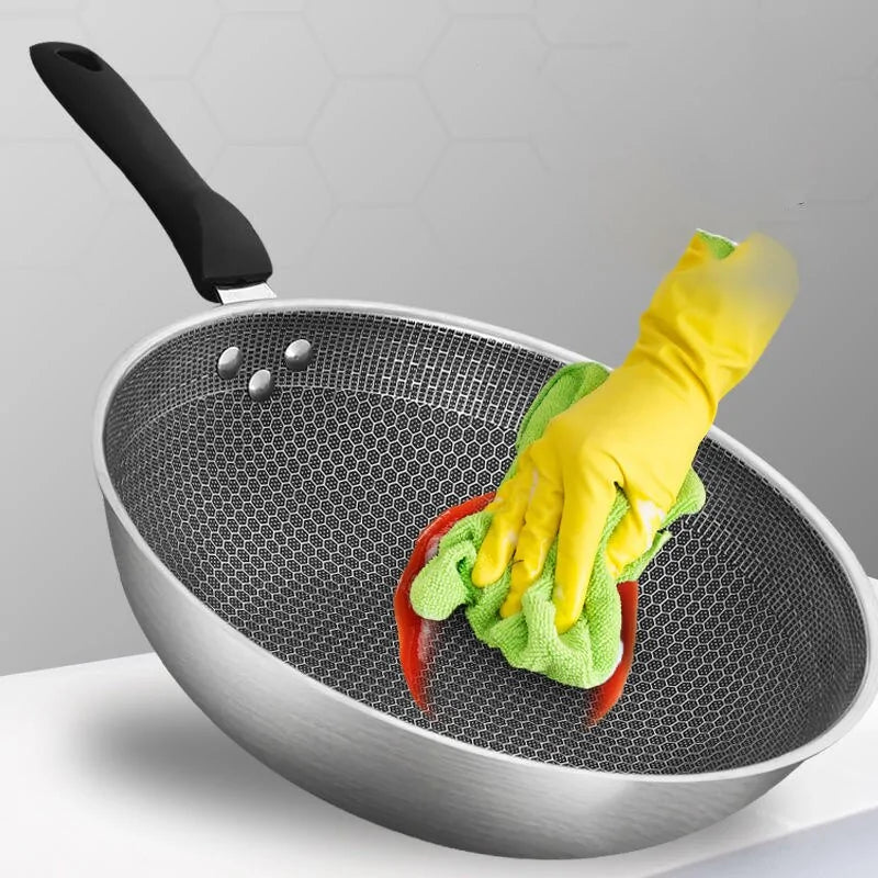 Premium Stainless Steel Wok for Effortless Cooking