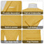 MAGE MALE Men's 3-Piece Slim Fit Suit in Medium Yellow