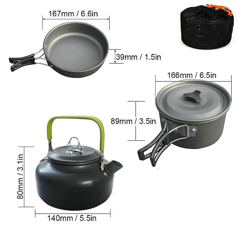 Premium Camping Cookware Set for Outdoor Adventures