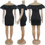 ZL1922 Women's Bubble Collar Dress