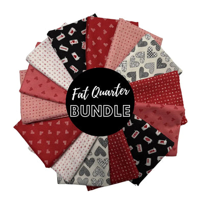Conjunto de Cuartos de Algodón para el Día de San Valentín - Set de 14