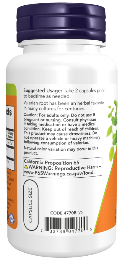 Cápsulas de Raíz de Valeriana 500mg Premium