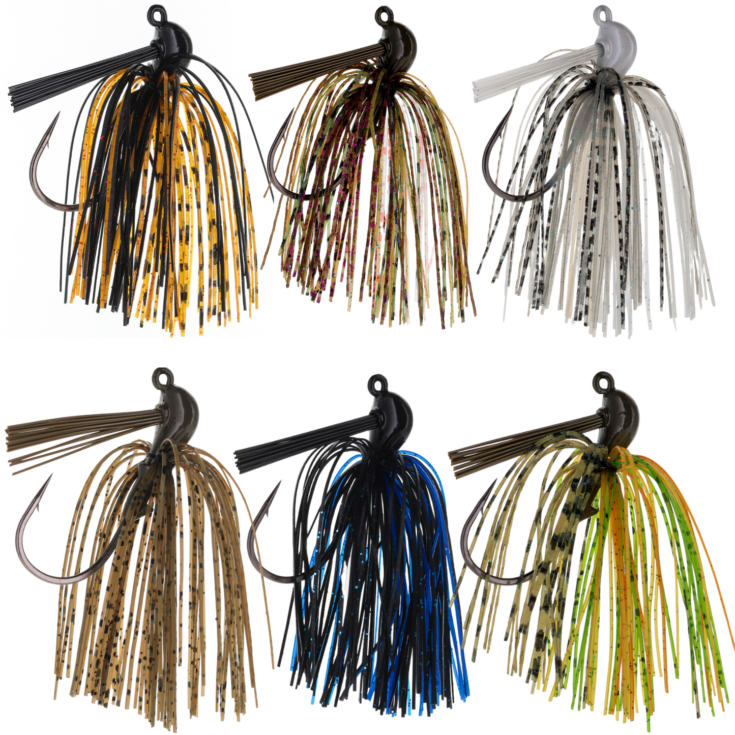Reaction Tackle Premium Flipping Jigs - 3-Pack for Bass Fishing