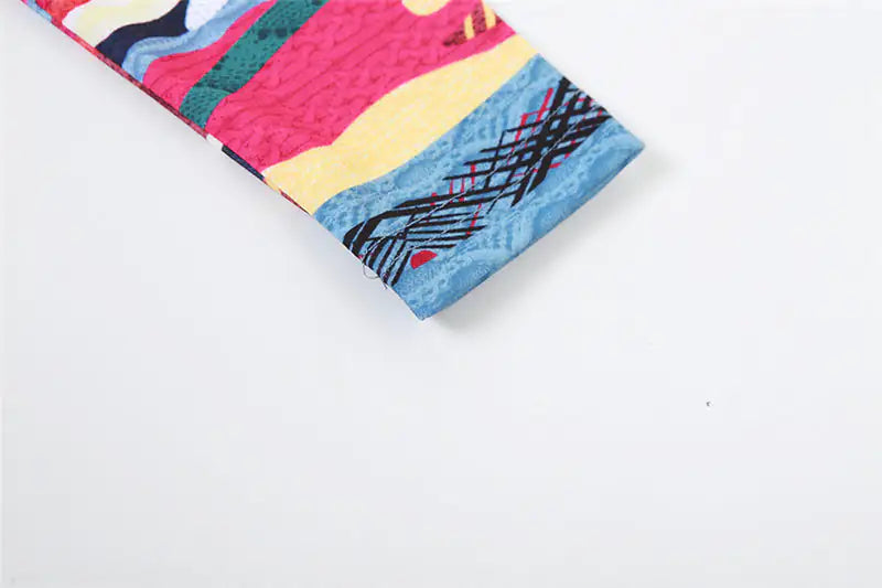 Mini Short Impreso de Manga Larga - Estilo Sin Esfuerzo