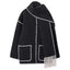Manteau en Laine Épais Premium pour Femmes avec Écharpe