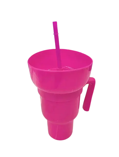 Popcorn Snack with Handle & All-in-One Drink Cup
