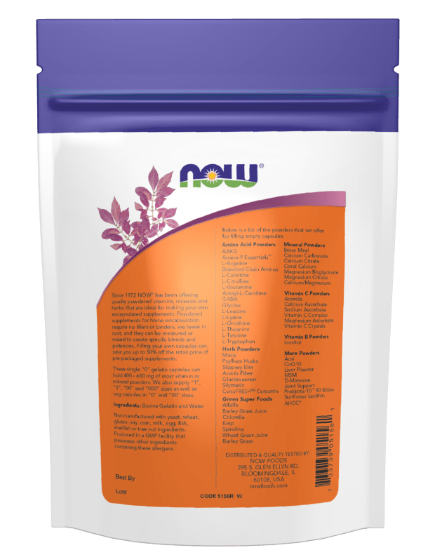 Double '00' Veg Capsules for Custom Supplements