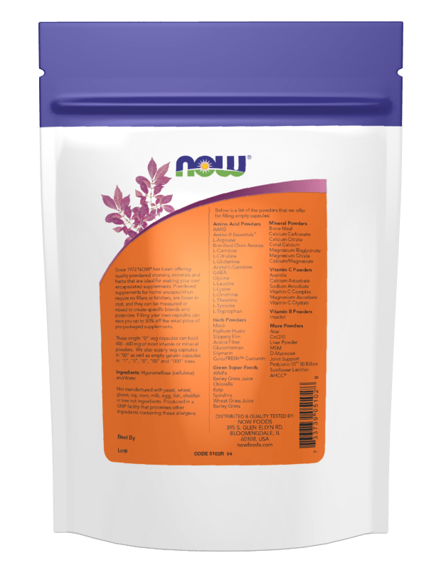 Premium Empty Veg Capsules Size 'O' for Custom Supplements - Korvel