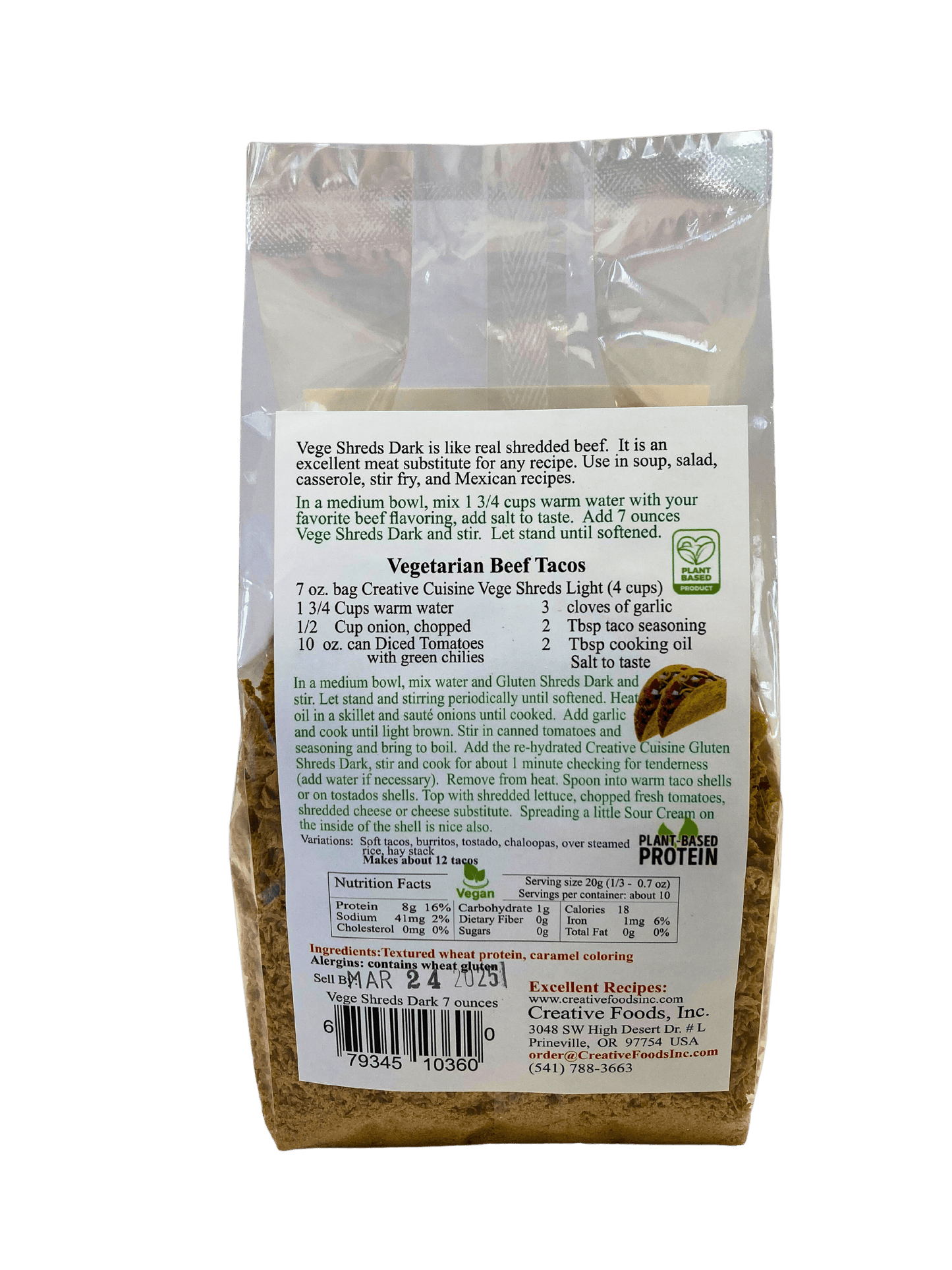 Savory Vege Shreds - Plant-Based Meat Alternative - Korvel