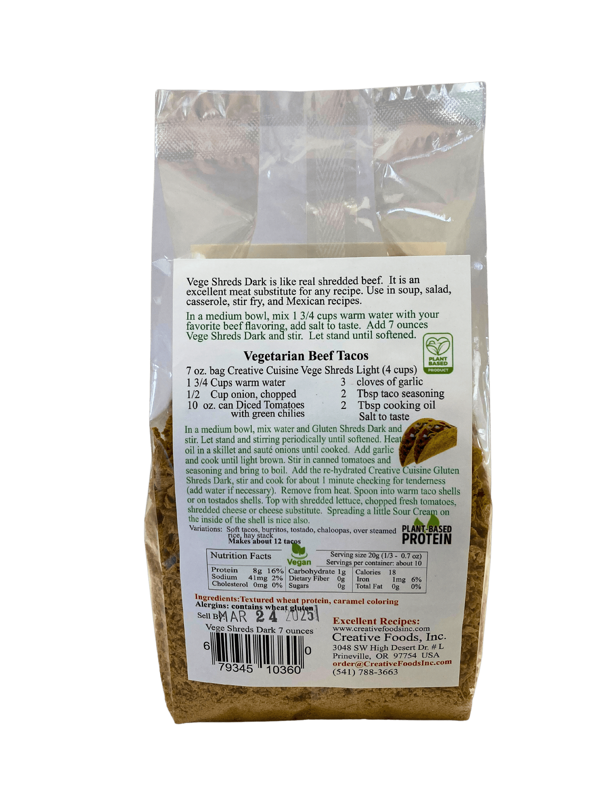Savory Vege Shreds - Plant-Based Meat Alternative - Korvel