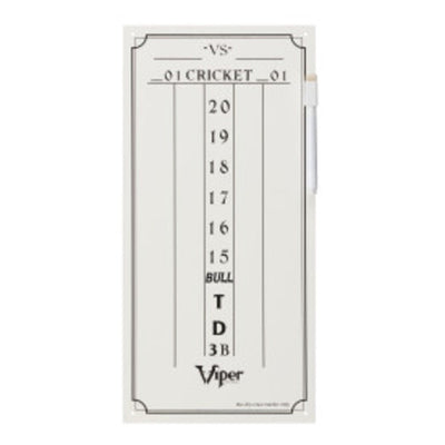 Viper Dry Erase Scoreboard for Cricket & 01 Dart Games - Korvel