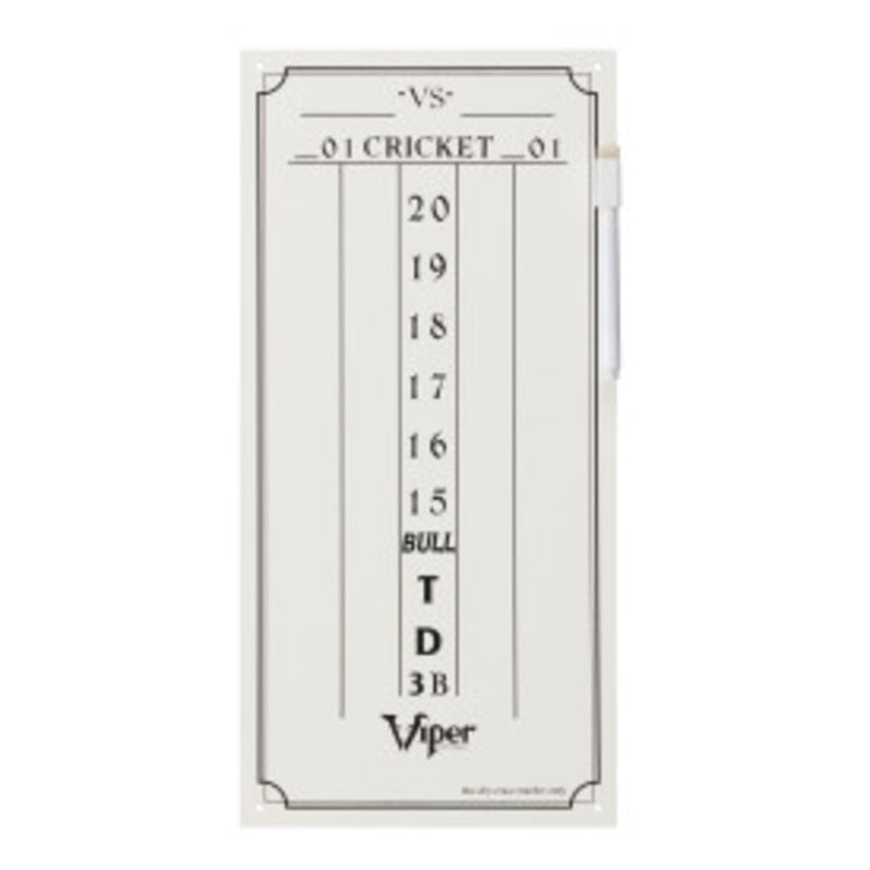 Viper Dry Erase Scoreboard for Cricket & 01 Dart Games - Korvel