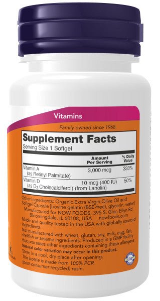 Premium Vitamin A & D Complex - 10,000 IU & 400 IU - Korvel