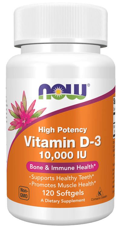 High Potency Vitamin D-3 10,000 IU Softgels for Optimal Health - Korvel