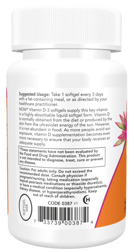 High Potency Vitamin D-3 10,000 IU Softgels for Optimal Health - Korvel