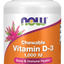 NOW® Chewable Vitamin D-3 – Natural Mint Flavor (Chewable Tablets)