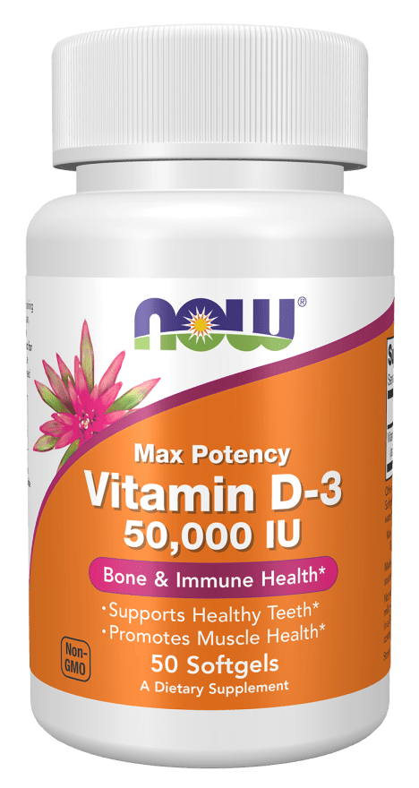 Vitamin D-3 50,000 IU - Premium Potency Supplement