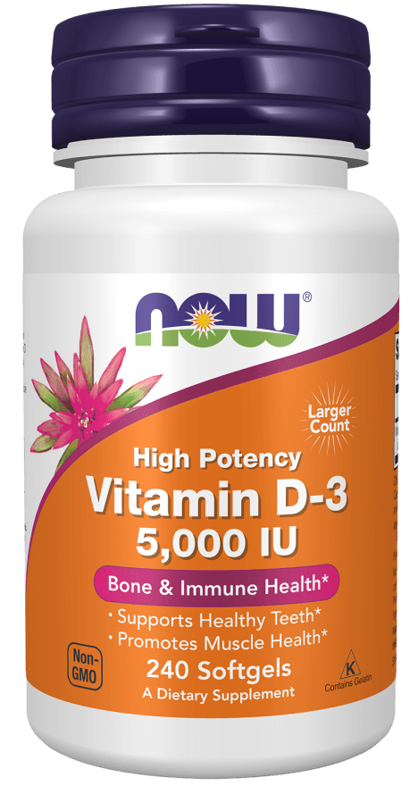 Premium Vitamin D-3 5,000 IU Softgels