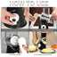 Râpe manuelle de cuisine premium en noir classique