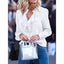 Blouses en Chiffon Printemps 2020 - Tops à Manches Longues en V avec Volants (Taille Plus)