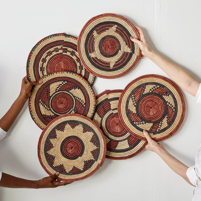 Volta Red Handwoven Placemat & Wall Art