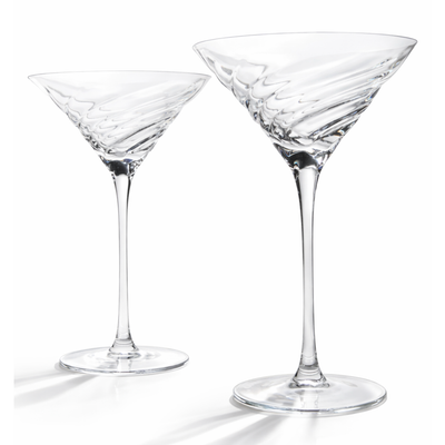 Elegant Vortex Cocktail Glass Set - Korvel