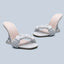Elegant Casual Pleated Wine Glass Sandals