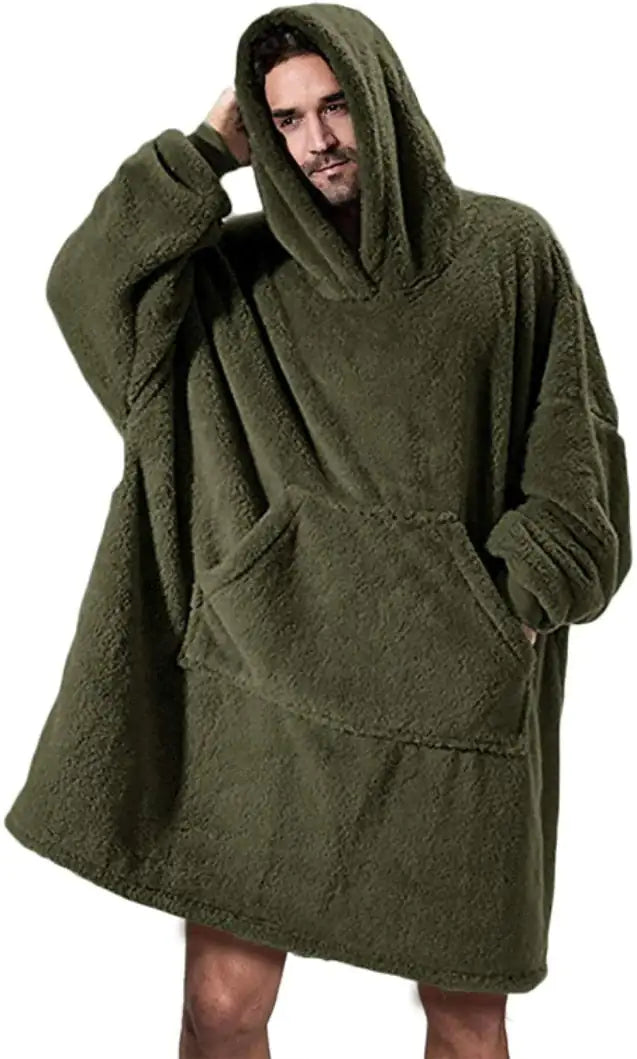 Sudadera con manta de felpa extragrande