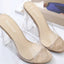 Jelly Crystal Leopard Open-Toed High Heels