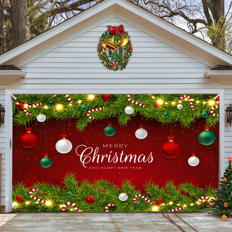 Banner de puerta de garaje Halloween Bosque Nebuloso