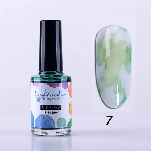 Encre à Ongles Aquarelle pour Designs Artistiques