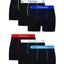 Hanes Men's Cotton Stretch Boxer Briefs - 6 Pack, 3X-Large Black