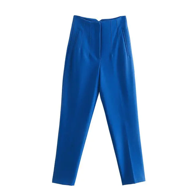 Pantalons Droits Chic pour Femme de Bureau