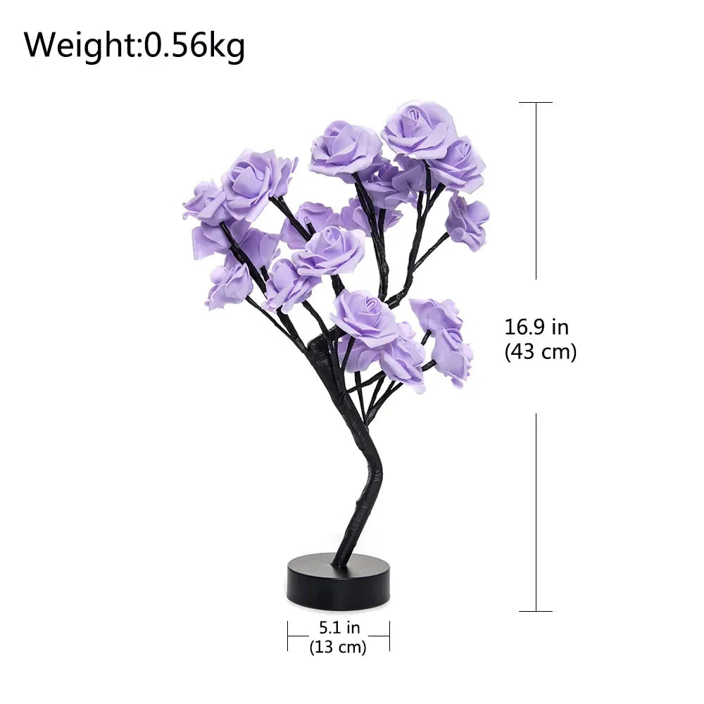 Enchanting LED Rose Flower Table Lamp
