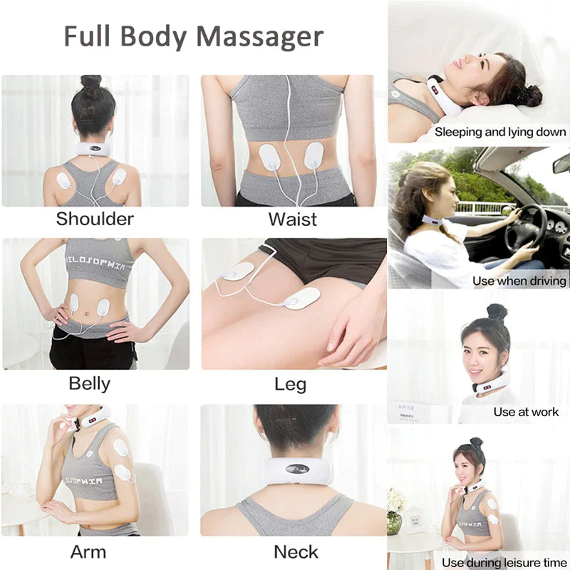 Masajeador Cervical Eléctrico Premium con Terapia Magnética