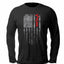 Vycah Vintage Flag Long Sleeve - Black