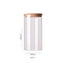 Contenants de stockage alimentaire en verre borosilicate recouverts de bambou