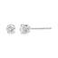 AGS Certified 14K White Gold 1.0 Cttw Diamond Stud Earrings