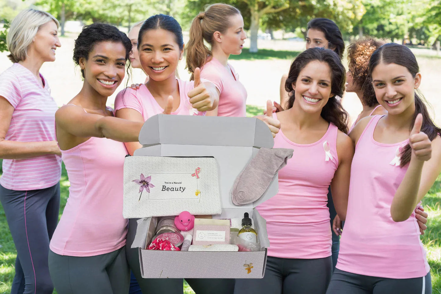 Caja de Regalo de Cuidado para la Conciencia del Cáncer de Mama