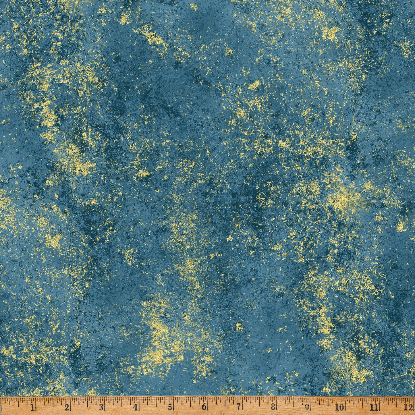 Lake/Gold Holiday Classics Cotton Fabric 43"/44" Per Yard