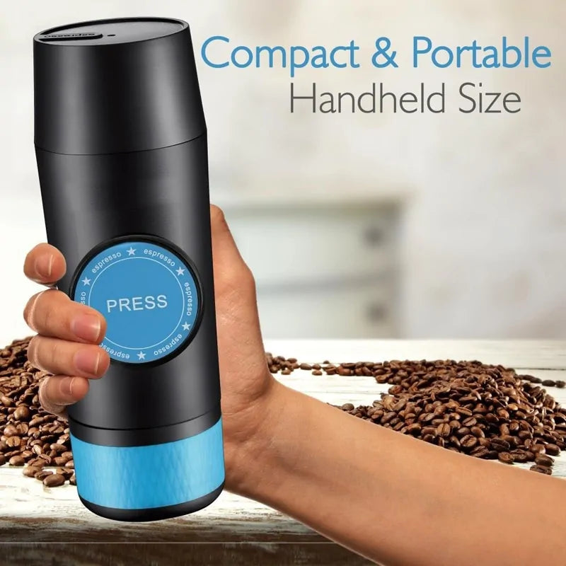 2-in-1 Capsule & Ground Mini Espresso Portable Coffee Maker
