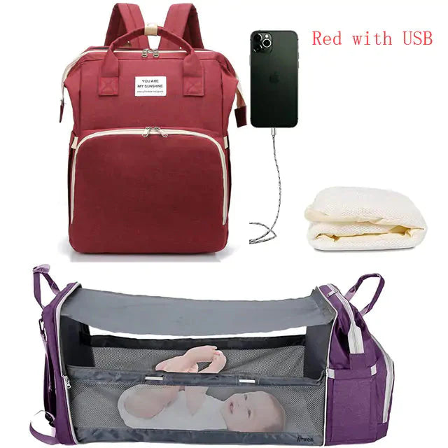 Cama portátil para bebés para viajar y en casa