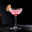 Verre à cocktail en goblet avec bord doré
