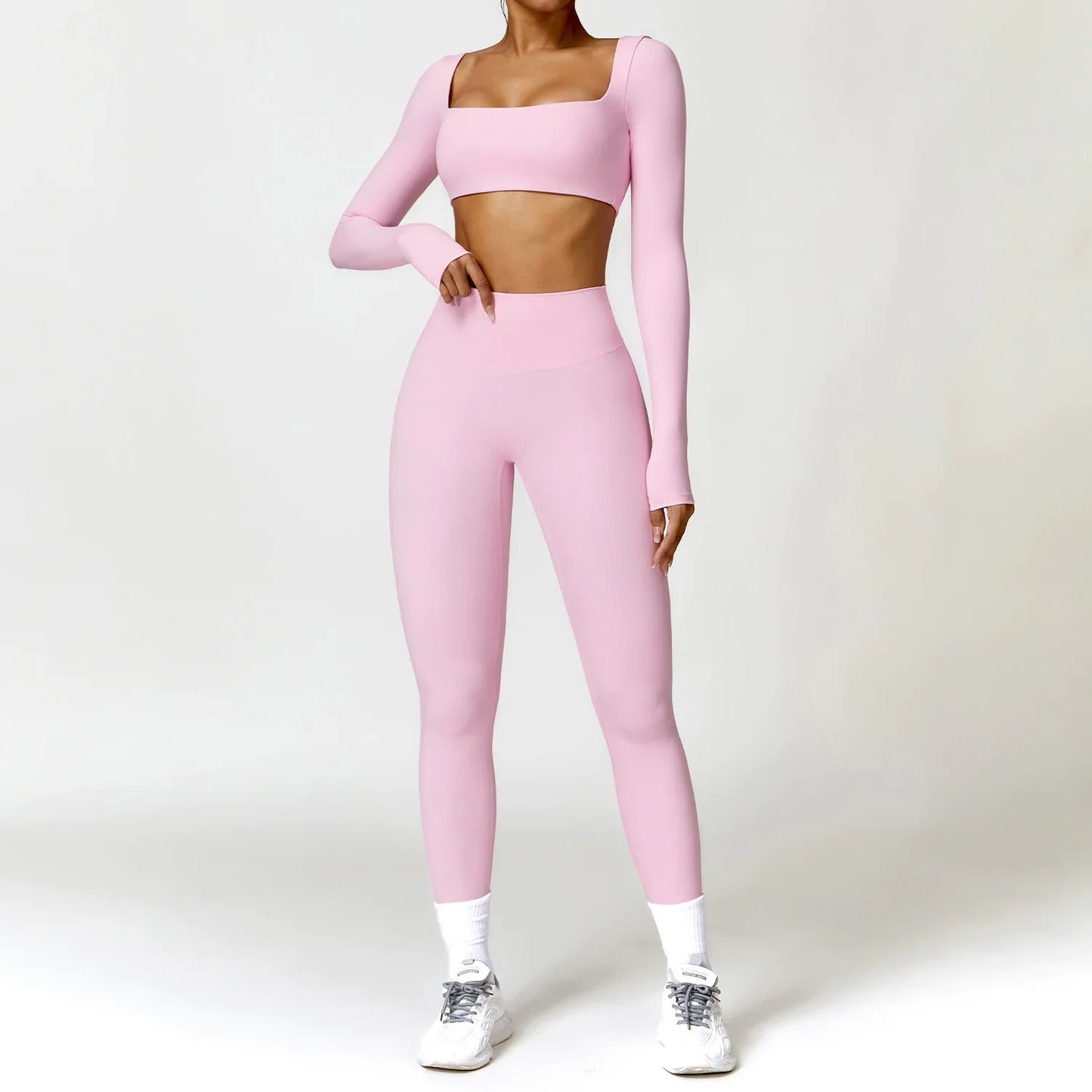Traje de Yoga Ajustado Nude de Invierno